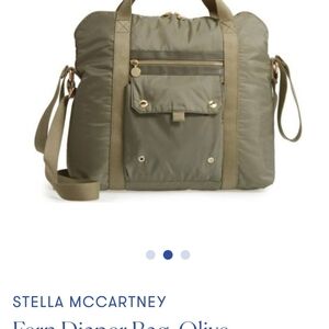 Stella McCartney Olive Nylon Duffle Bag